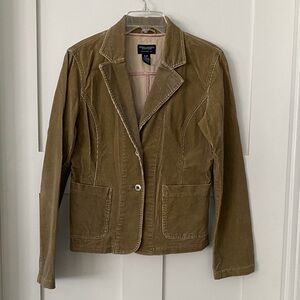 American Eagle Outfitters Women's Corduroy Tan Blazer